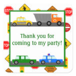 Cars, Trucks and Street Signs Birthday Party