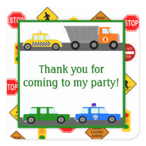 Cars, Trucks and Street Signs Birthday Party