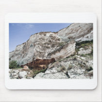 carstone and red chalk cliffs mouse pad