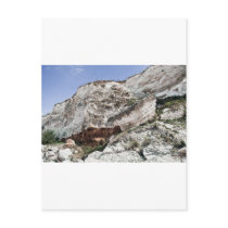 carstone and red chalk cliffs postcard