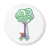 Cart with Magical Tree magnets by colonelle Cart with Magical Tree magnets