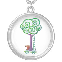 Cart with Magical Tree necklaces by colonelle Cart with Magical Tree necklaces