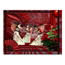 Carte postale danse nippon