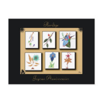 carte postale Joyeux Anniversaire Florilège