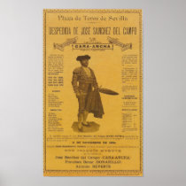 Cartel para la despedida del torero Bull Fighter