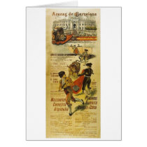 Cartel Toros Barcelona - Bullfighting Matador