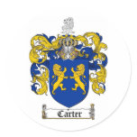 CARTER FAMILY CREST -  CARTER COAT OF ARMS stickers