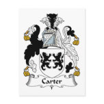 Carter Family Crest postcards