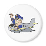 Cartoon Aeroplane magnets
