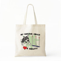 Cartoon Agility Border Collie Bag