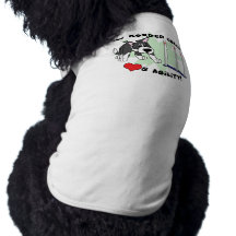Cartoon Agility Border Collie Dog T-Shirt
