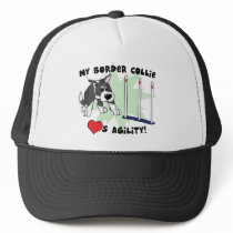 Cartoon Agility Border Collie Hat