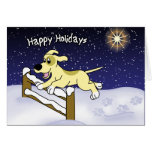 Cartoon Agility Dog Christmas Card