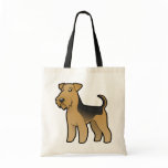 Cartoon Airedale Terrier / Welsh Terrier bags