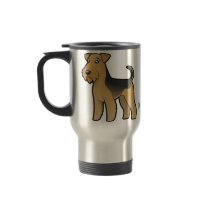 Cartoon Airedale Terrier / Welsh Terrier Mug