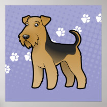 Cartoon Airedale Terrier / Welsh Terrier