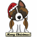 Cartoon Akita Christmas Ornament photo sculptures