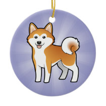 Cartoon Akita Inu / Shiba Inu (add a message)