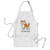 Cartoon Akita Inu / Shiba Inu Apron