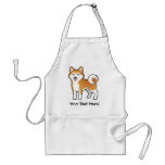 Cartoon Akita Inu / Shiba Inu aprons