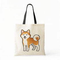 Cartoon Akita Inu / Shiba Inu Canvas Bags