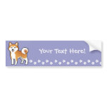 Cartoon Akita Inu / Shiba Inu bumper stickers
