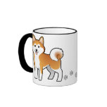Cartoon Akita Inu / Shiba Inu Coffee Mug