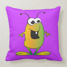 Cartoon Alien Pillow