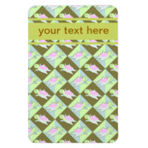 Cartoon Angel Turtle Pattern Vinyl Magnets