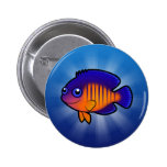 Cartoon Angelfish 1 Pinback Buttons