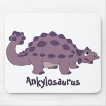 Cartoon Ankylosaurus Mousepads
