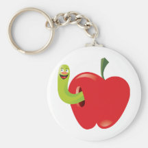 Cartoon Apple Key Chains