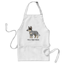 Cartoon Australian Cattle Dog / Kelpie Apron