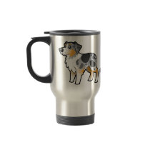 Cartoon Australian Shepherd Coffee Mug