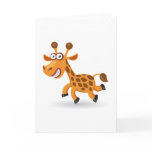 Cartoon baby Giraffe cards