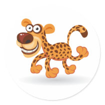 Cartoon baby Leopard
