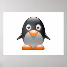 Cartoon Baby Penguin Posters