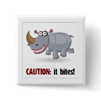 Cartoon baby Rhino bites