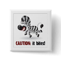 Cartoon baby Zebra bites
