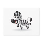 Cartoon baby Zebra postcards