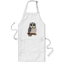 Cartoon Barred Owl Aprons