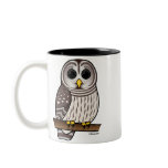 Cartoon Barred Owl Mugs