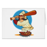 Cartoon Baseball Batter cards