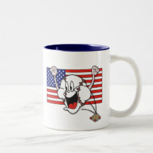 Cartoon Baseball Coffee Mugs