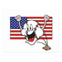 Cartoon Baseball Post Card