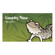 Cartoon Bearded Dragon / Rankin Dragon Business Card Template