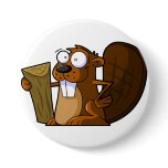 Cartoon Beaver Pin buttons