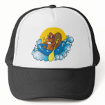 Cartoon Beaver River Rafting hats
