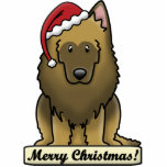 Cartoon Belgian Tervuren Christmas Ornament Acrylic Cut Outs