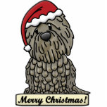 Cartoon Bergamasco Christmas Ornament photo sculptures